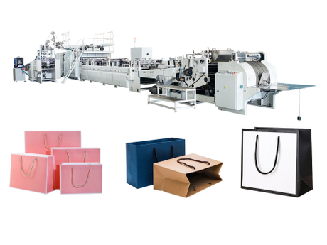 M&aacute;quina totalmente autom&aacute;tico do saco de papel de alimenta&ccedil;&atilde;o da folha RKDZ-450T com punho torcido