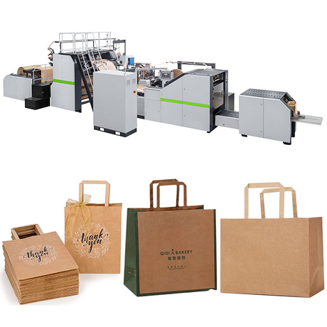 M&aacute;quina de saco de papel totalmente autom&aacute;tica RKHF-450F com al&ccedil;a plana